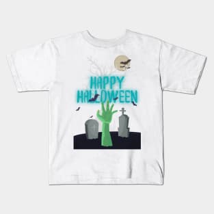 Hands emerging from the grave Kids T-Shirt